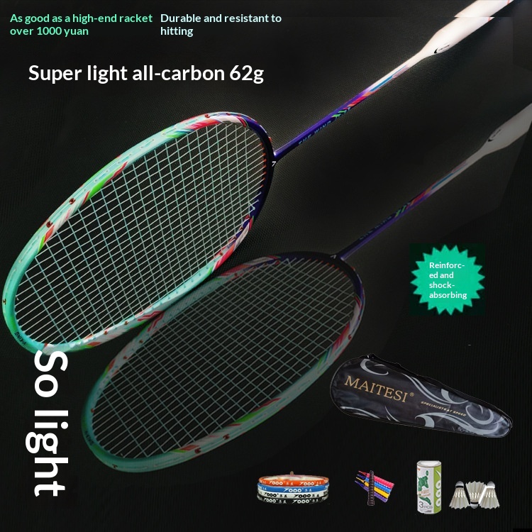 Badminton Single - Raquette de Badminton Ultra légère 8U,