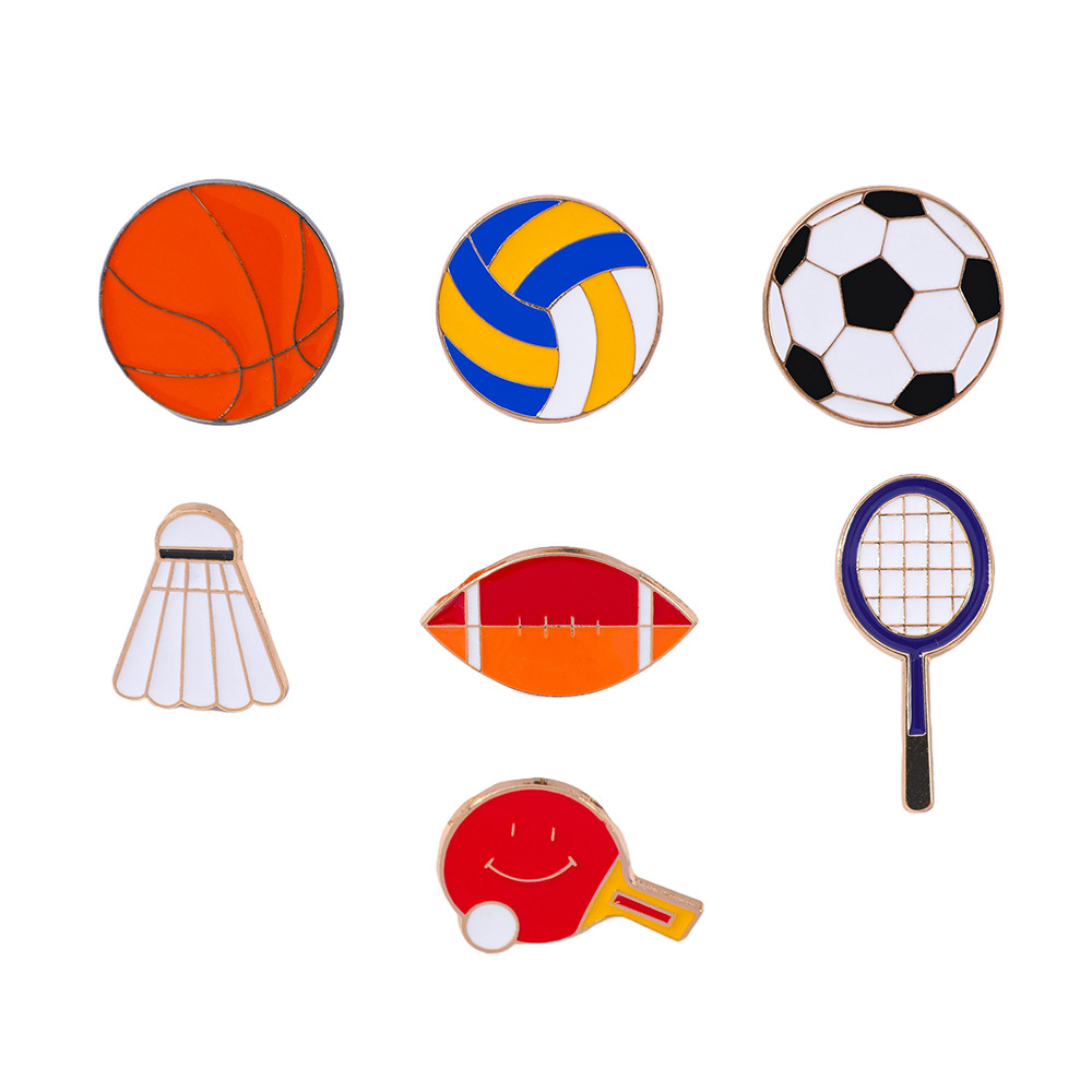 Badminton Tv - 1 Ensemble de badges en métal